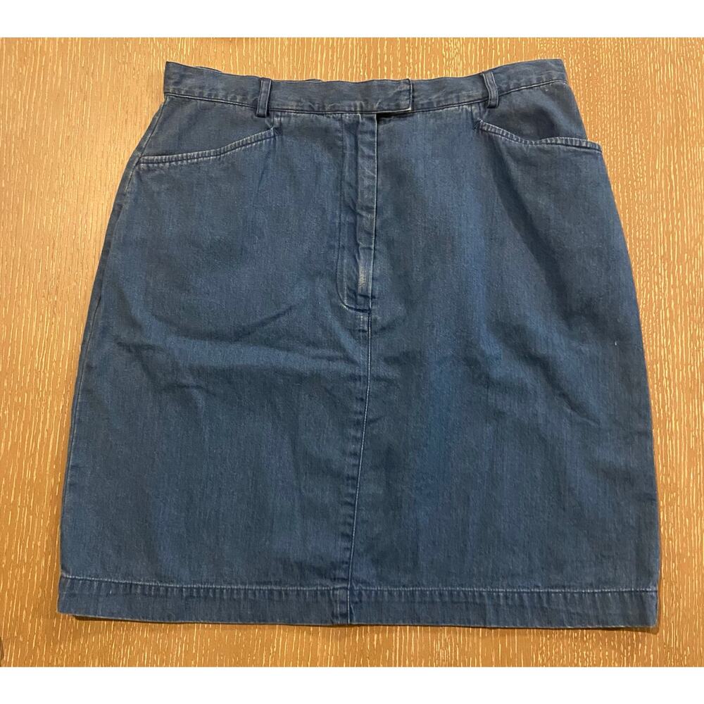 Charter Club Womens 12 Denim Mini Skirt EUC